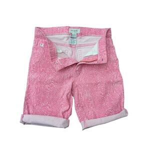 Guess Cut Off Shorts Roll Up Cuffs Stretch Pink Women's 30 Summer